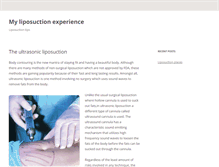 Tablet Screenshot of myliposuctionexperience.com
